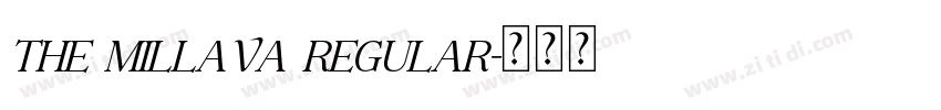 The Millava Regular字体转换 The Millava Regular字体转换